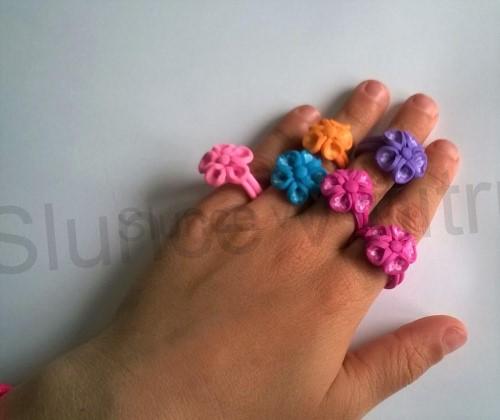 Dětský polymerový prsten tmavě růžový (BP66)