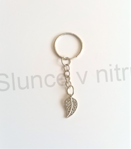 Přívěsek na klíče - lístek (D292)