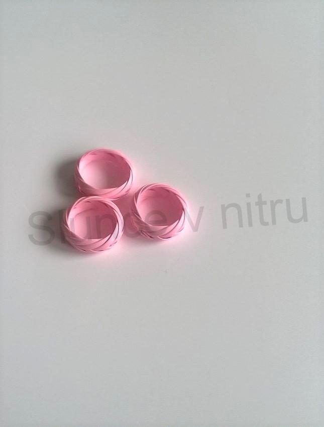 Ručně pletené prsteny z EKO materiálu červený velikost 58 (BP74)