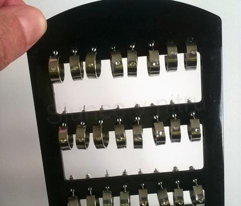 Náušnice kroužky se zirkonem z nerez oceli (BB441)