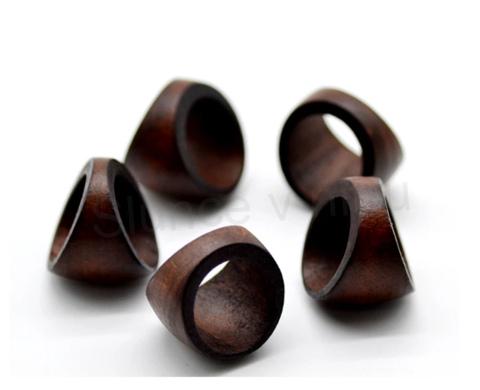 Dřevěný přírodní prsten velký velikost 61 (BP99)