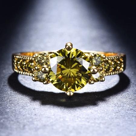 Prsten se zirkony olive velikost 56 (BP295)