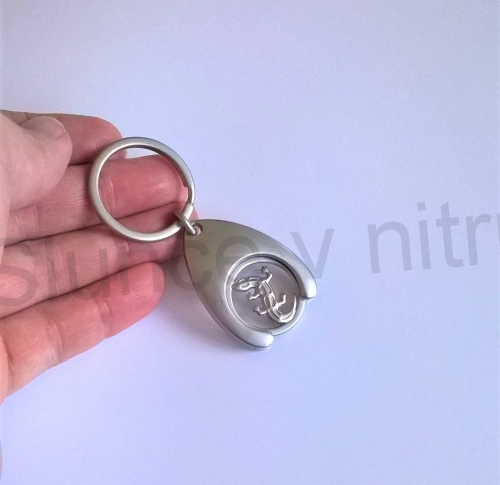 Přívěsek na klíče - mince ještěrka  (D365)