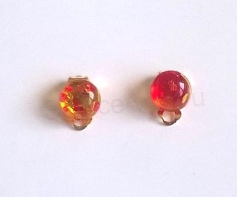 Minerální náušnice klipsy s Jantarem 18 x 12 mm (X512)