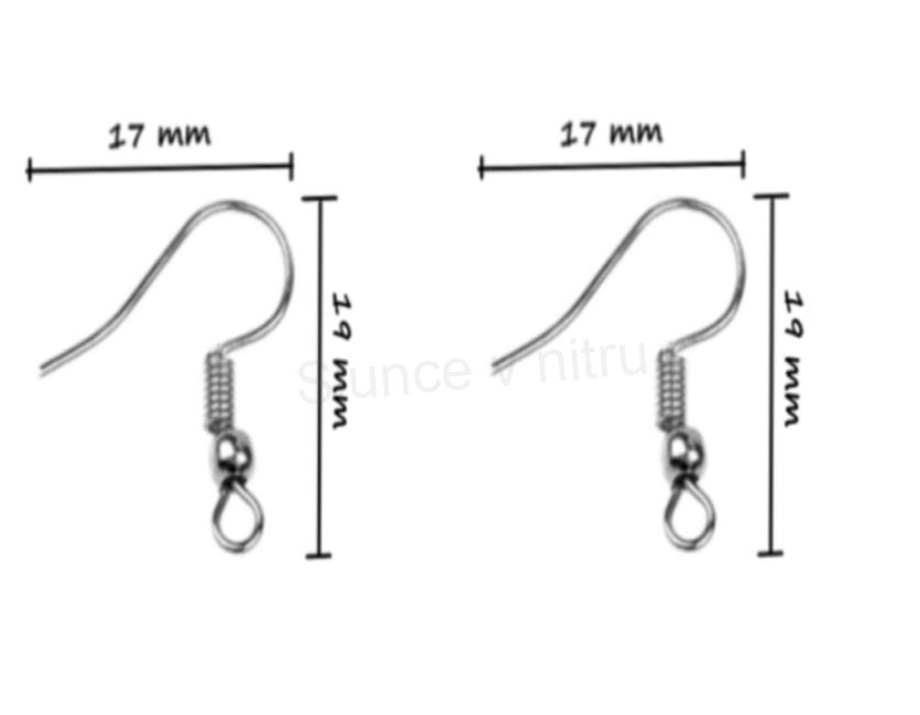 Afroháček chirurgická ocel 19 x17, 1 pár (AA56)