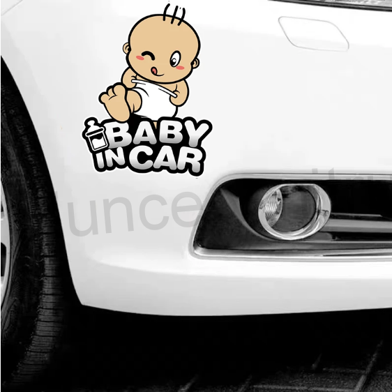 Samolepky na auto Dítě v autě (E308)