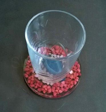 Orgonitový podtácek s achátem a kamínky (PP27)