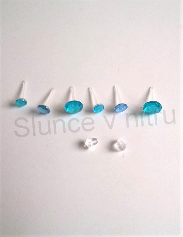 Puzetové náušnice hypoalergenní pecičky (BB489)