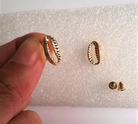 Puzetové náušnice mořské plody (BB493)