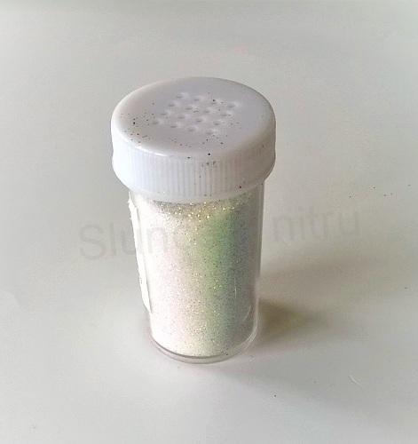 Glitry sypké 20g - duhově bílé (V20)