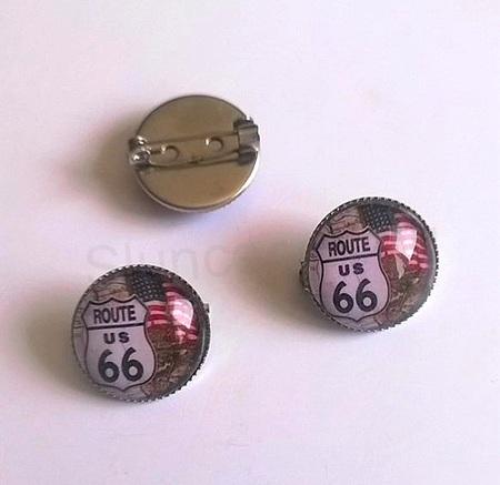 Brož, odznak - Route 66 (D393)