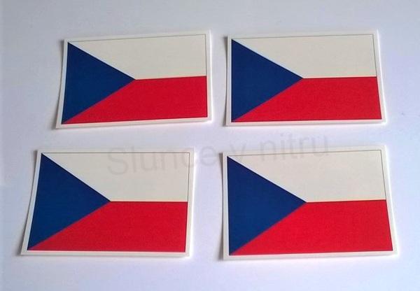 Samolepka na auto Česká republika malá 5 X 3,5 cm (E318)