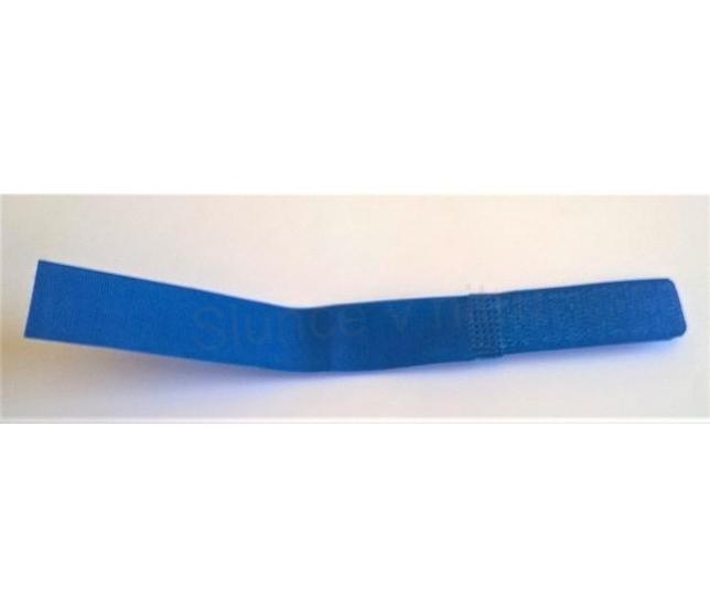 Suchý zip stříhaný 2 v 1 - cca 1,3 x 18 cm - tmavě modrý (C478)