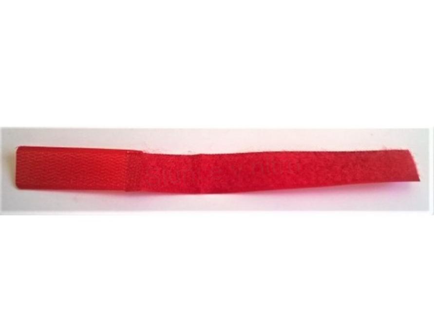 Suchý zip stříhaný 2 v 1 - cca 1,3 x 18 cm - červený (C479)