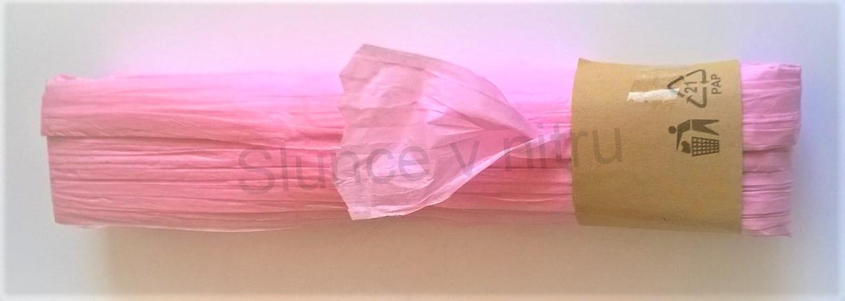 Papírová stuha batikovaná, kreš 3,5 x 30 m Růžová (N128)