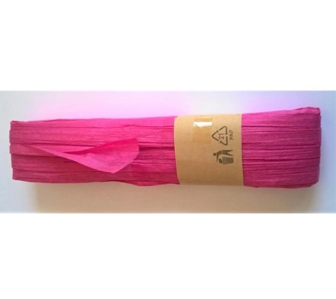 Papírová stuha batikovaná, kreš 3,5 x 30 m Tmavě růžová (N132)
