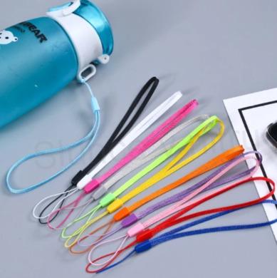 Nylonová šňůrka, poutko na mobil, klíče jednobarevná hnědá (E366) 