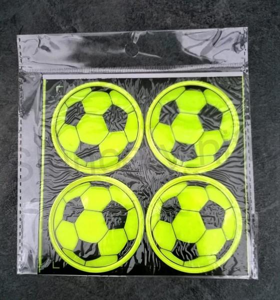 Reflexní samolepka fodbal, míč - 4 ks (E377)