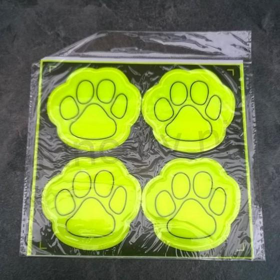 Reflexní samolepka tlapky - 4 ks (E378)