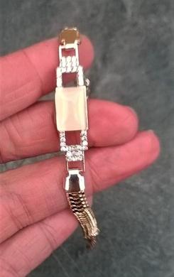 Luxusní náramek s rakouskými křišťály a kočičí oko (X577)