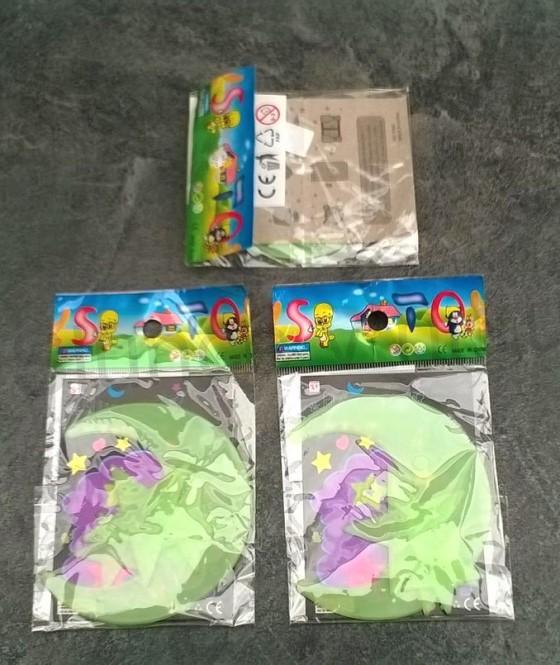 Měsíc a hvězdy svitící ve tmě 4 ks (E384)