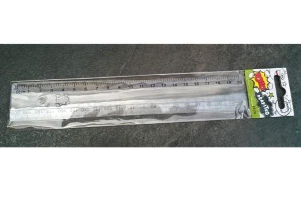 Pravítko 20 cm transparent (E392)