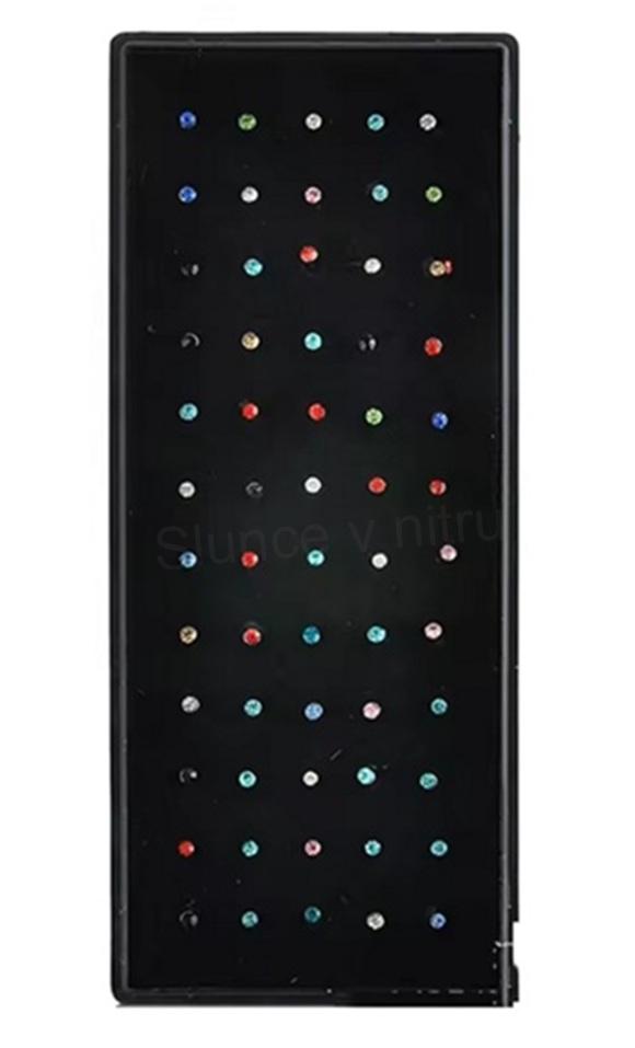 Piercing do nosu z chirurgické oceli 9 mm a zirkonem (BB508)