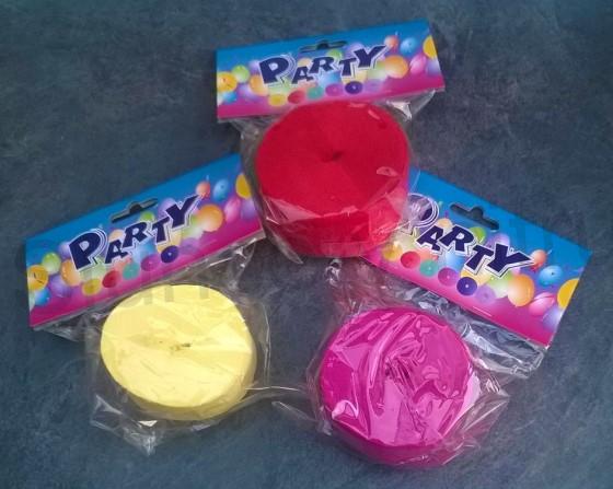 Krepový papír, serpentýna 5 cm x 30 m (E423)