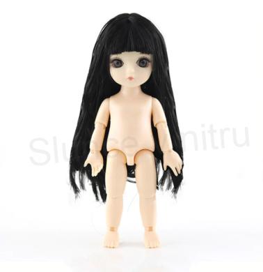 Pohyblivá panenka Doll 16 cm s dlouhými vlasy (D471)