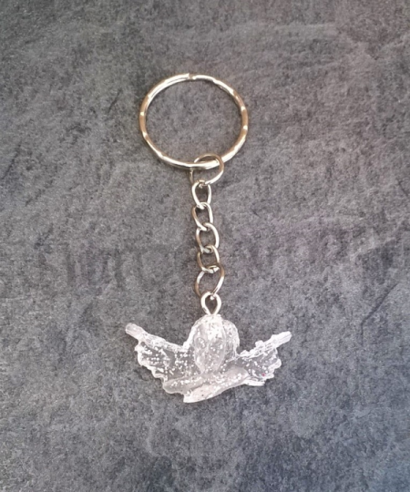 Orgonitová klíčenka andílek 3,3x2,1 cm (PP100)