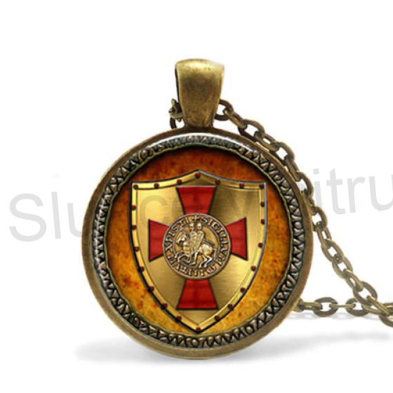 Náhrdelník s přívěškem templářský kříž (BD419)