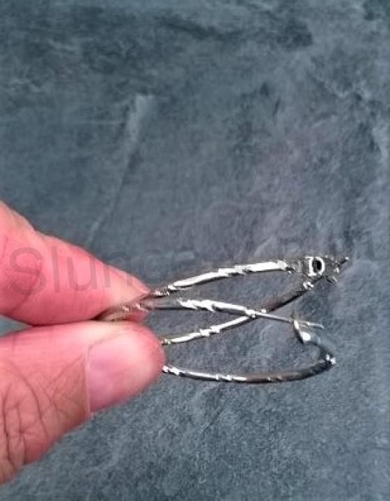 Kruhové náušnice kruhy zdobené (BB509)