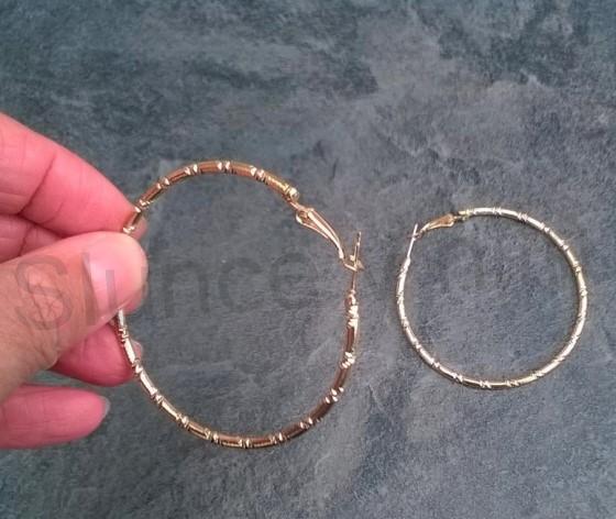 Kruhové náušnice kruhy zdobené (BB510)