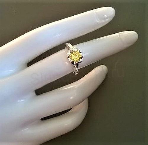  Platinový prsten se zirkony velikost 52 (BP351)