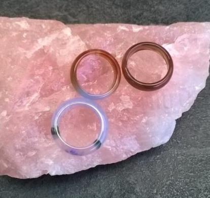 Minerální prsten Achát multi velikost 55 (X591)