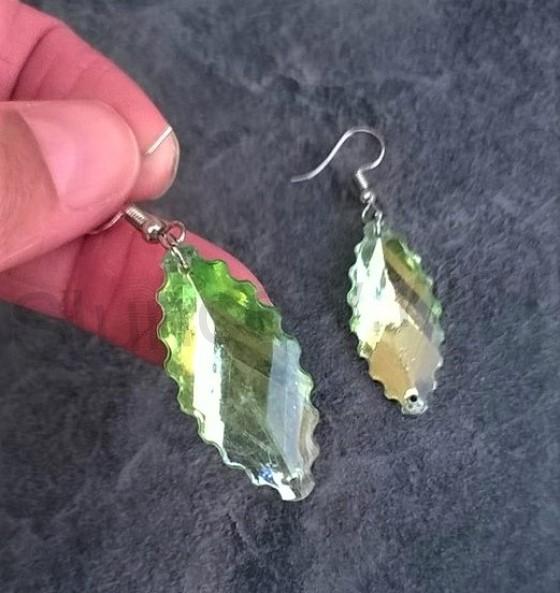 Visací náušnice lístky (BB543)