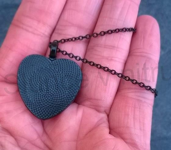 Náhrdelník s přívěškem srdce květiny (BD430)