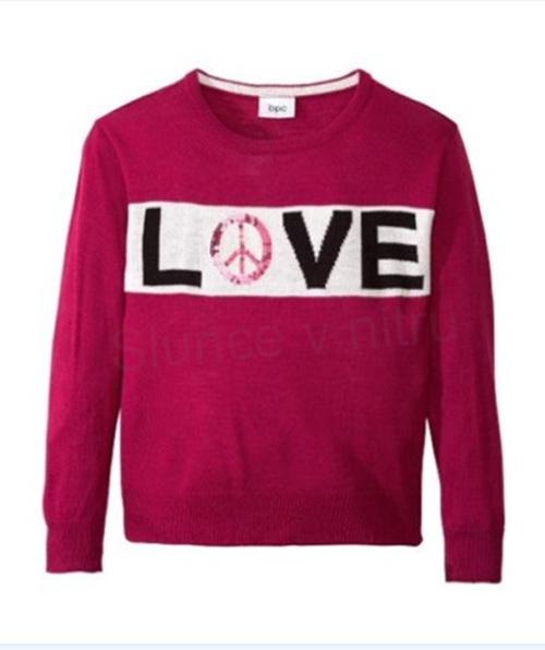 DÍVČÍ ZDOBENÝ SVETR více velikostí (W155)