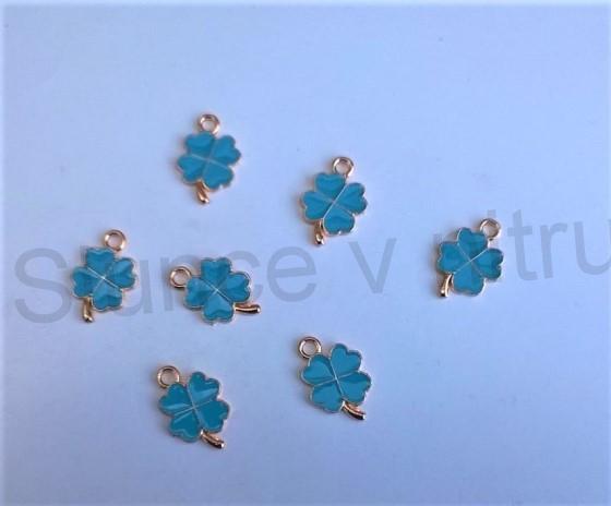 Přívěsek čtyřlístek - 18 x 12 mm (AA284)