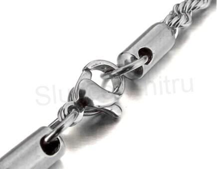 Kroucený řetízkový náramek z chirurgické oceli 316L (BC2)