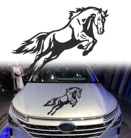 Samolepky na auto skakajicí kůň více barev (E465)
