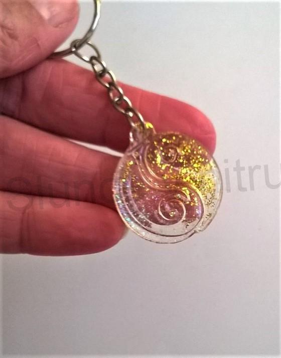 Orgonitová klíčenka, přívěšek Jin a Jang (PP121)