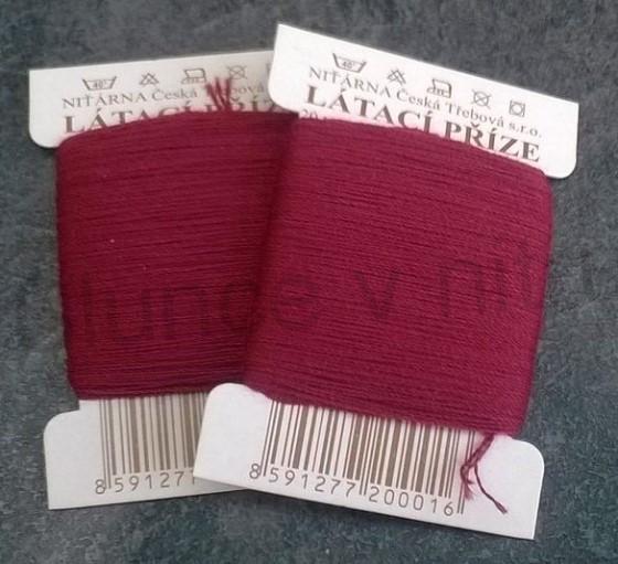 Látací, štupovací příze bordo (C554)