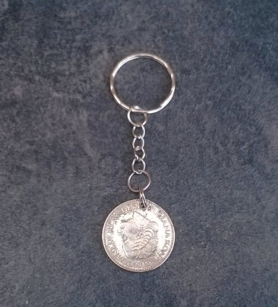 Přívěsek na klíče - mince nederland 1969 (H212)