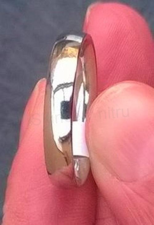 Nematný nerezový hladký prsten velikost 57 (BP363)