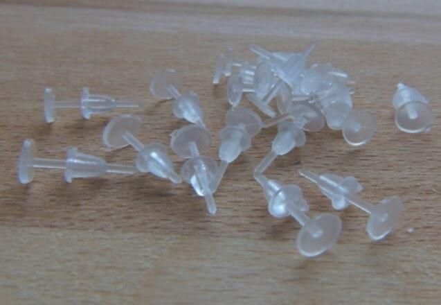 Puzety silikonové s ploškou - 12 x 5 mm 1 Pár (AA72)