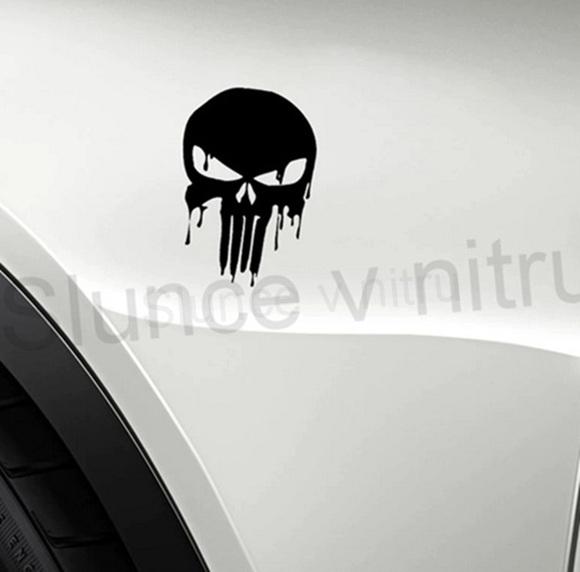 Samolepky na auto Punisher větší (E472)