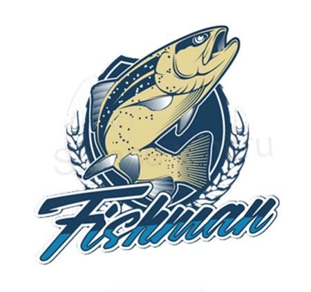Samolepky na auto pro rybáře Fishman větší (E475)