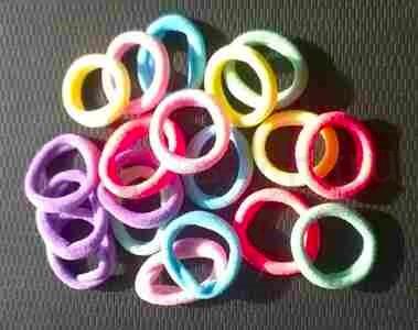 Gumičky do vlasů žluté (H250)