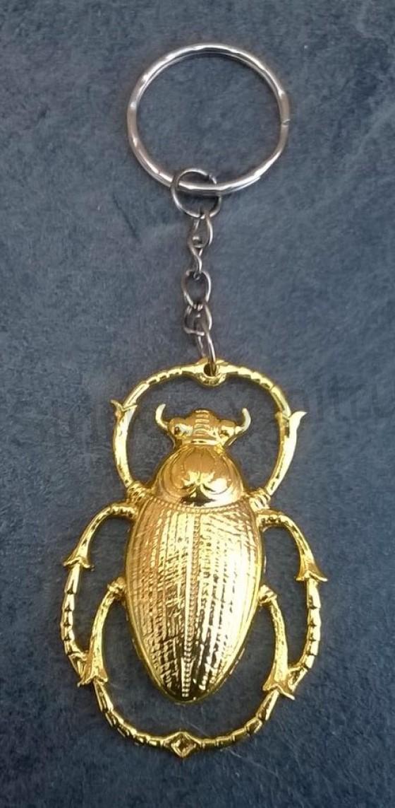 Přívěsek na klíče - brouk scarab stříbrný (H268)